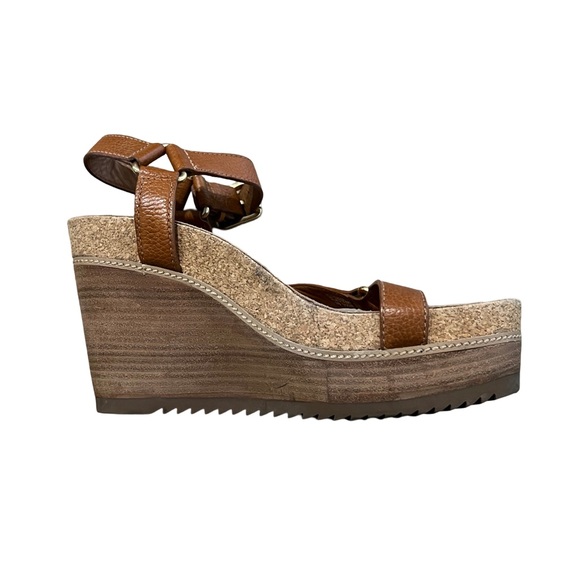 Tory Burch EUC wedge sandal size 9.5 - Picture 3 of 16